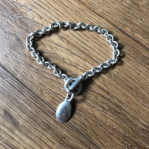 Vintage Sterling Silver Toggle Bracelet - Picture 3 of 13